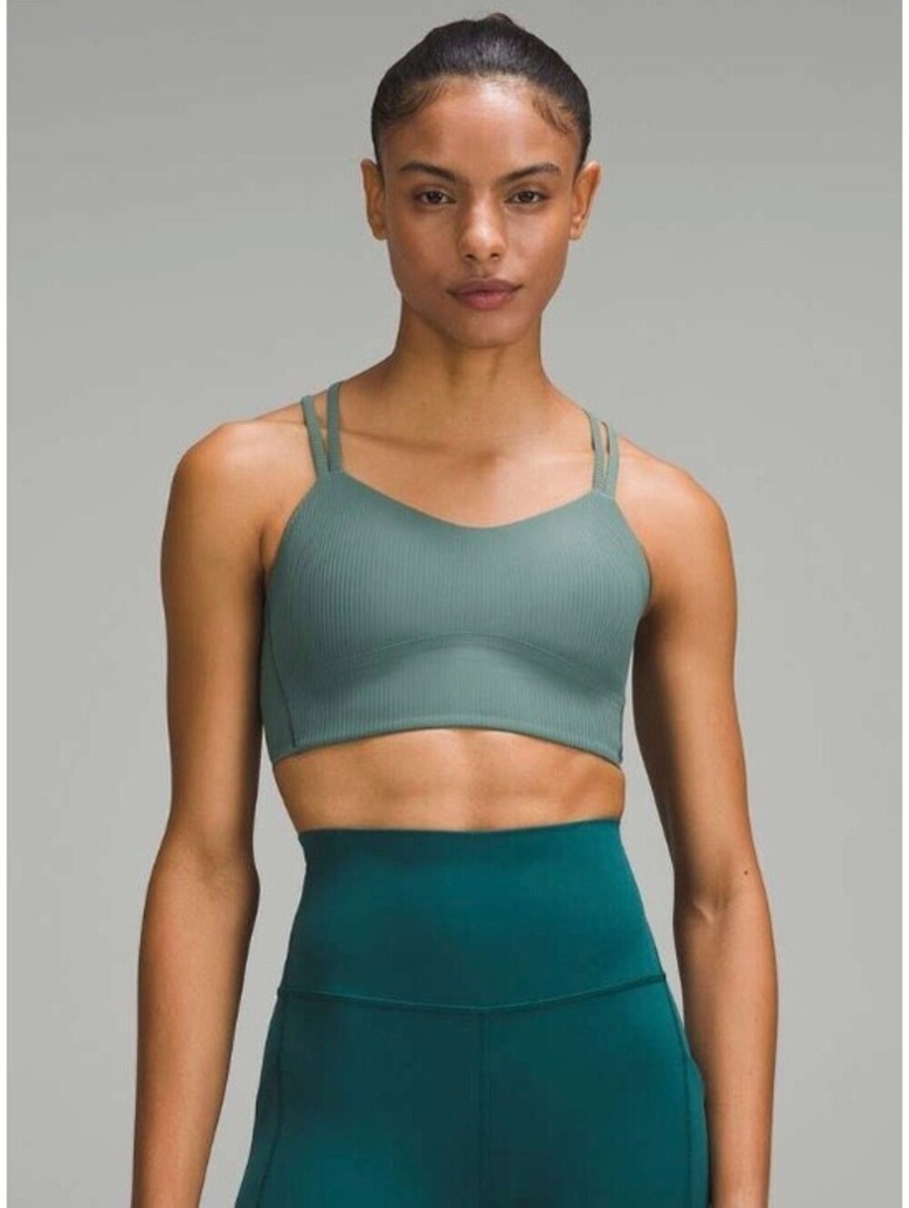 Lululemon Like a Cloud Ribbed Longline Bra B/C Cup - Size 6